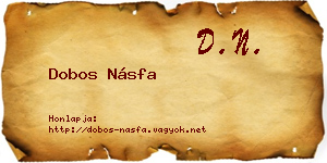 Dobos Násfa névjegykártya